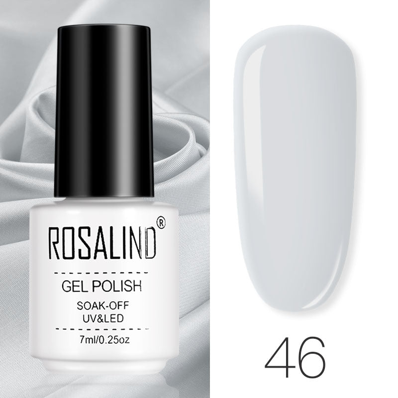 ROSALIND Gel Polish Set Manicure for Nails Semi Permanent Vernis top coat UV LED Gel Varnish Soak Off Nail Art Gel Nail Polish eprolo
