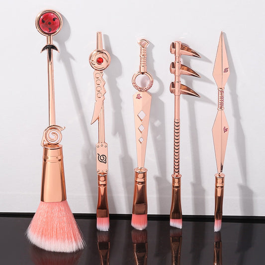 Hot Cosplay Naruto Makeup Brushes Set Sharingan Symbal Powder Foundation Blush Blending Eye shadow Lip Cosmetic Pincel Maquiagem eprolo