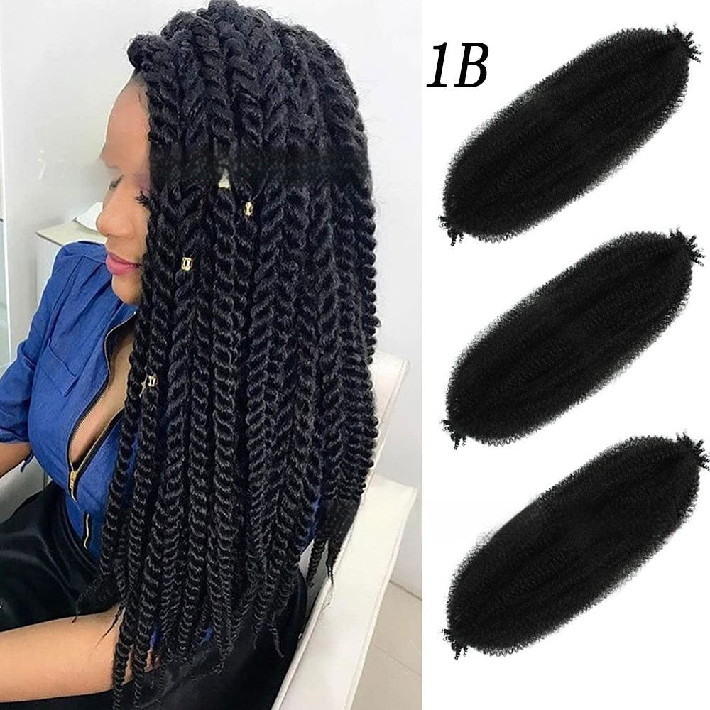 Wig Crochet Hair Springy Afro Twist Hair Chemical Fiber Wig Dreadlocks eprolo