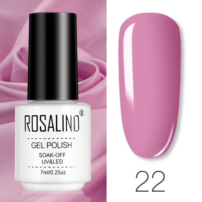 ROSALIND Gel Polish Set Manicure for Nails Semi Permanent Vernis top coat UV LED Gel Varnish Soak Off Nail Art Gel Nail Polish eprolo