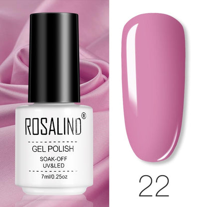 ROSALIND Gel Polish Set Manicure for Nails Semi Permanent Vernis top coat UV LED Gel Varnish Soak Off Nail Art Gel Nail Polish eprolo