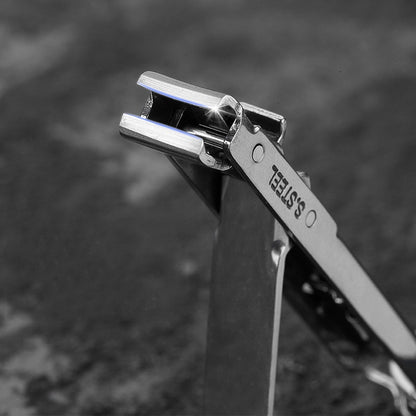 1PC Foldable 0.5cm Ultra-thin Portable Stainless Steel Nail Toe Cutter Trimmer Scissor Manicure Pedicure Tool Fingernail Clipper eprolo