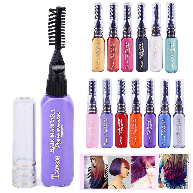 DIY Dye Stick One-off Hair Color Dye Comb Temporary Crayons Hair Color Comb Washable Hair Dye Crayons eprolo