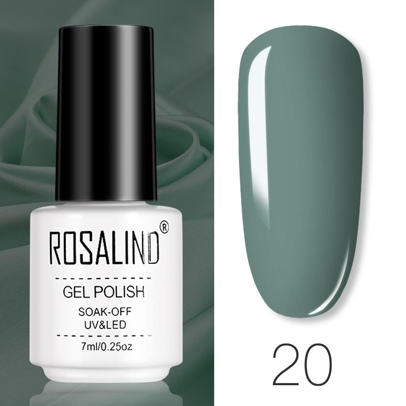 ROSALIND Gel Polish Set Manicure for Nails Semi Permanent Vernis top coat UV LED Gel Varnish Soak Off Nail Art Gel Nail Polish eprolo