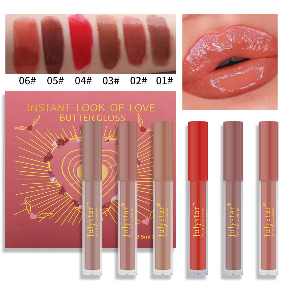 Hydrating Lip Honey Hydrogloss Mirror Lip Cheek Dual Purpose Six piece Set Lip Glaze Labial glaze eprolo