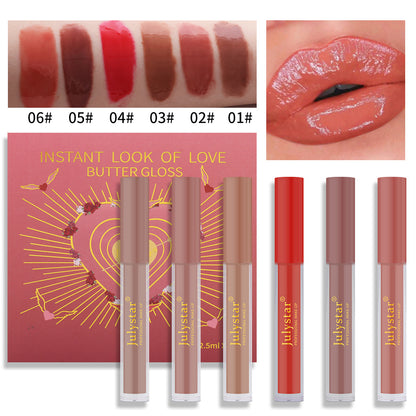 Hydrating Lip Honey Hydrogloss Mirror Lip Cheek Dual Purpose Six piece Set Lip Glaze Labial glaze eprolo