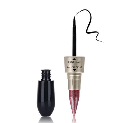 Creative Double-end Eyeshadow Black Eyeliner Pencil Waterproof 6 Colors Pigment Shimmer Glitter Smokey Eye Makeup Tool HOT TSLM2 eprolo