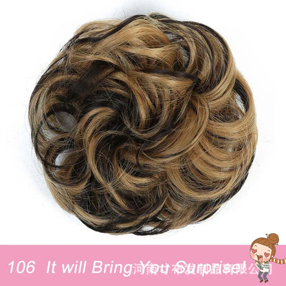 Anneaux de cheveux, fibres chimiques, bourgeons de cheveux