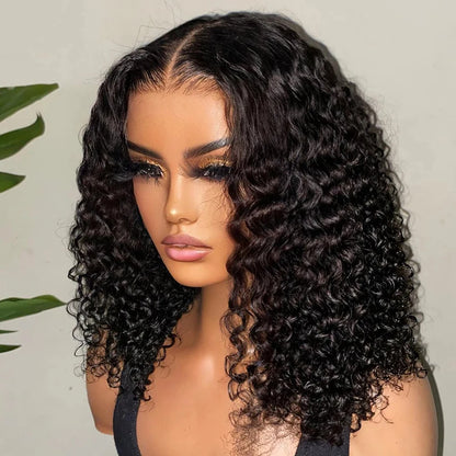 Wear And Go 13x4 Water Wave Bob Lace Wig For Women Curly 6x4 Glueless Human Hair Wig Ready To Go Human Hair Wigs Pre Cut No Lace Afrotix