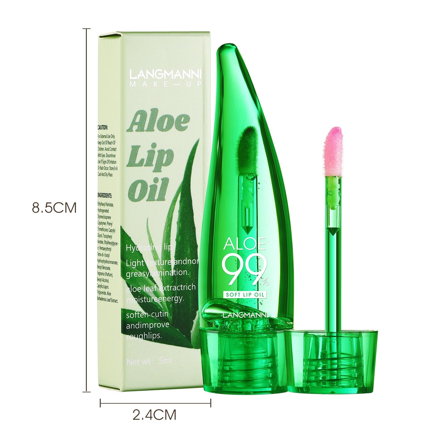 langmannni  Aloe vera lip gloss, temperature-sensitive color-changing lip glaze, moisturizing and protective lipstick, lip oil eprolo