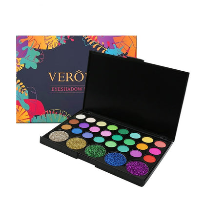 VERONNI 29-color eyeshadow matte pearlescent earth-tone eyeshadow smoky makeup multi-color eyeshadow palette eprolo