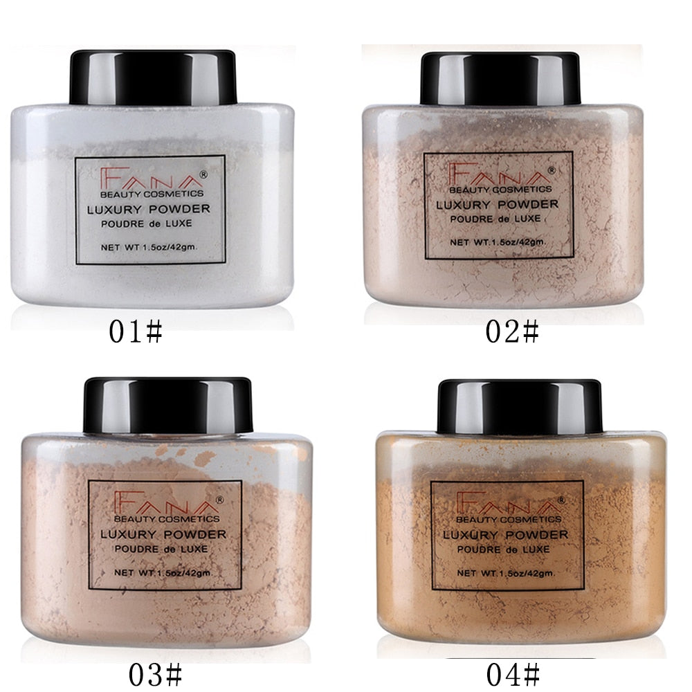 FANA Banana Loose Powder Oil Control Long Lasting Face Makeup Highlighter Mineral Smooth Translucent Setting Powder Beauty Cosmetics eprolo