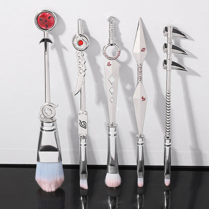 Hot Cosplay Naruto Makeup Brushes Set Sharingan Symbal Powder Foundation Blush Blending Eye shadow Lip Cosmetic Pincel Maquiagem eprolo