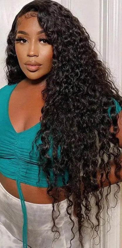 Air Mesh Cap Glueless Headgear Water Wave Wig Human Hair - Afrotix