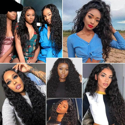 Air Mesh Cap Glueless Headgear Water Wave Wig Human Hair - Afrotix