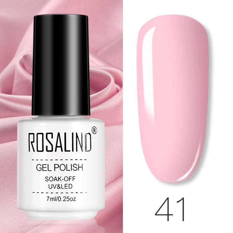 ROSALIND Gel Polish Set Manicure for Nails Semi Permanent Vernis top coat UV LED Gel Varnish Soak Off Nail Art Gel Nail Polish eprolo