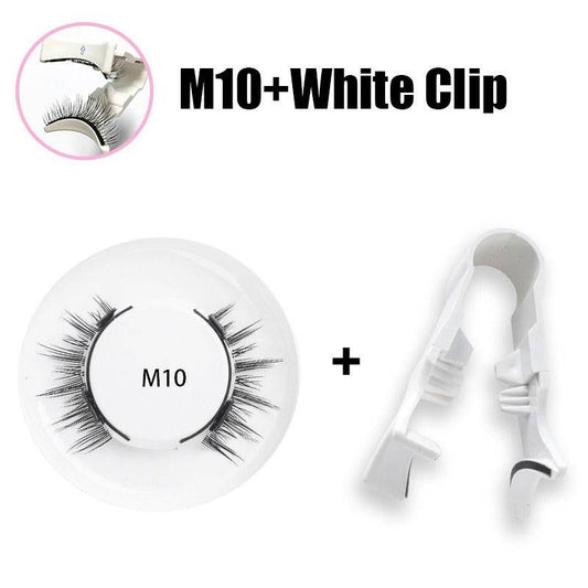 Magnetic false eyelashes set one pair magnetic false eyelashes natural thick and long false eyelashes quantum eyelashes - Afrotix