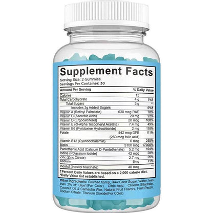 Hair gummies with biotin growth - Afrotix