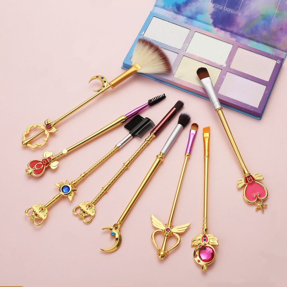 8 Sailor Moon Makeup Brushes Anime Periphery Birthday Holiday Gifts eprolo