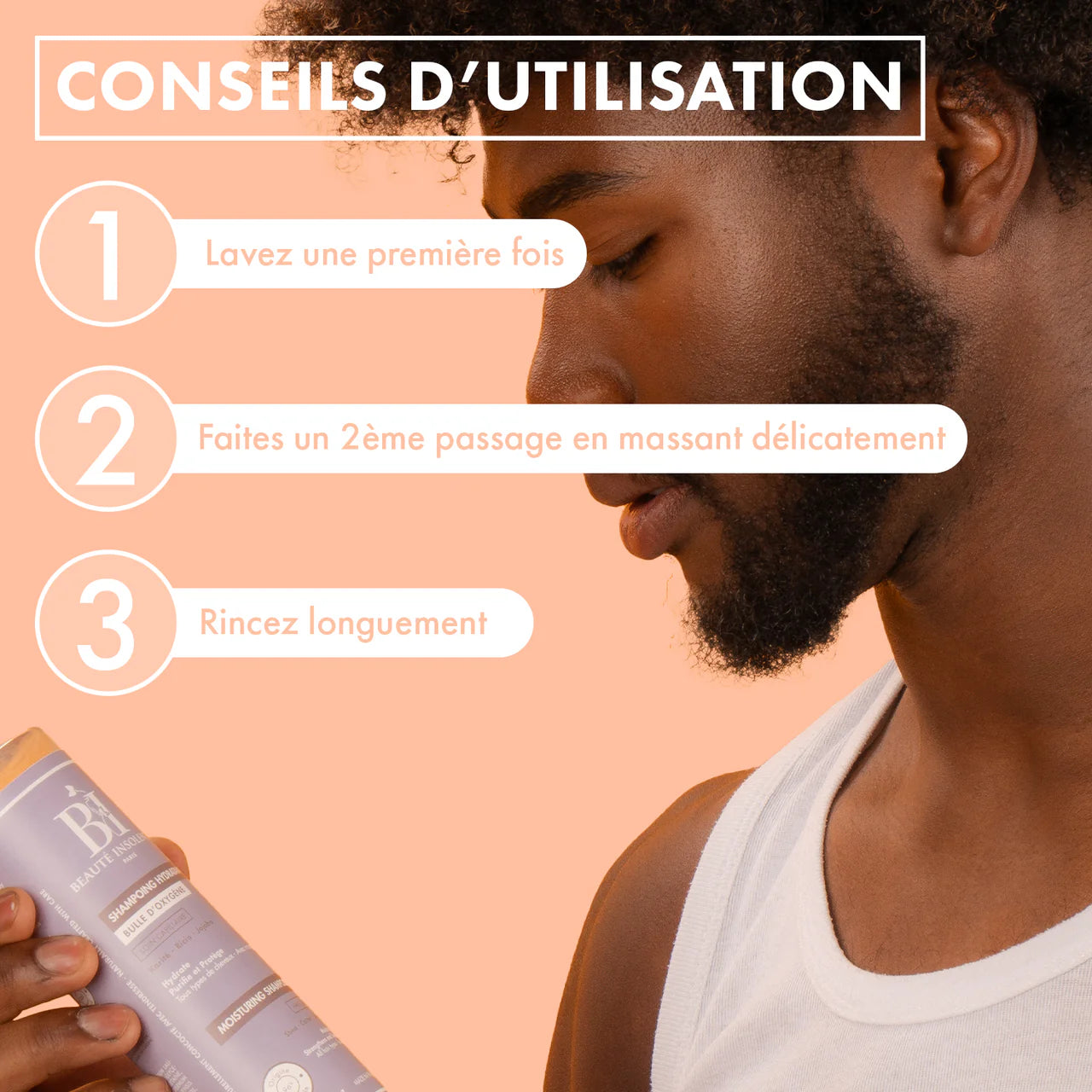 Shampoing hydratant au Karité Ricin et Jojoba 250ml - Afrotix #