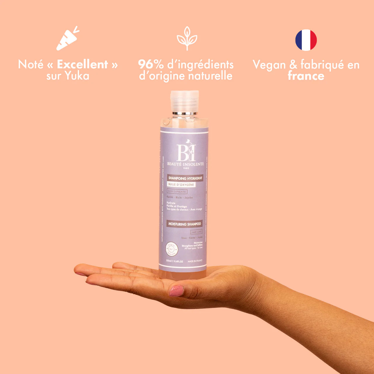 Shampoing hydratant au Karité Ricin et Jojoba 250ml - Afrotix #