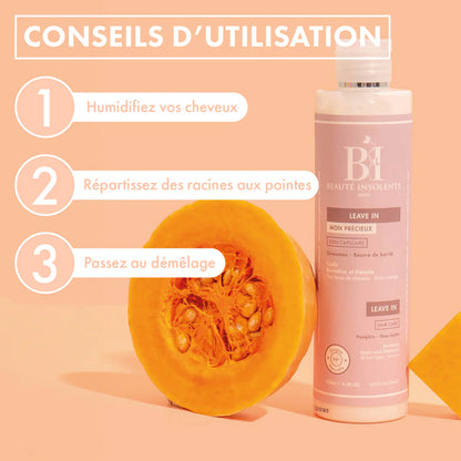 Leave-in hydratant & démêlant GIRAUMON & KARITE 250ml - Afrotix #