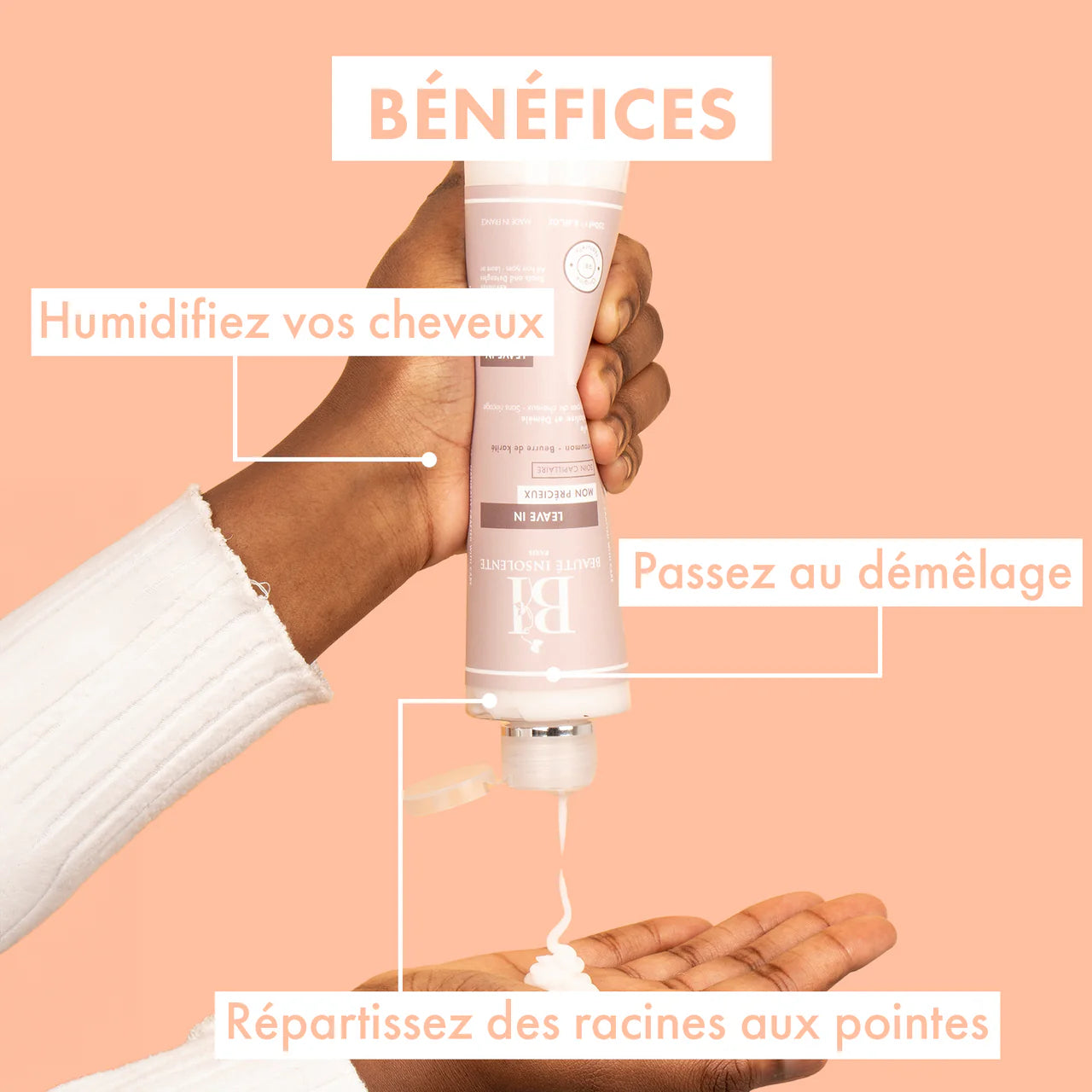 Leave-in hydratant & démêlant GIRAUMON & KARITE 250ml - Afrotix #