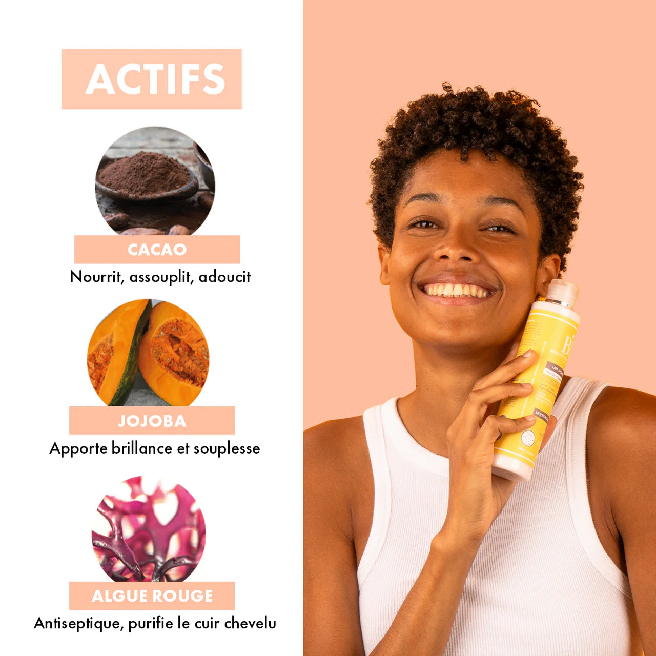 Lait capillaire KARITÉ et CACAO 250ml - Afrotix #