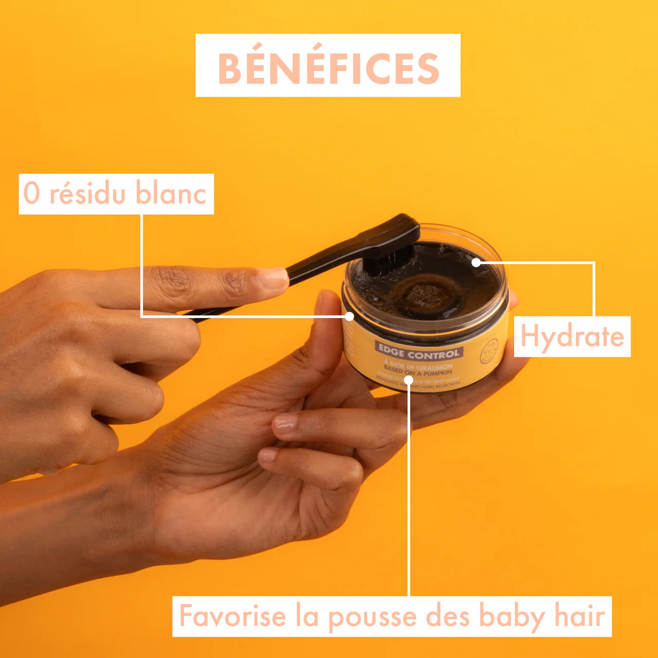 Gel de bordure HYDRATANT/EDGE CONTROL au Giraumon 100ml - Afrotix #