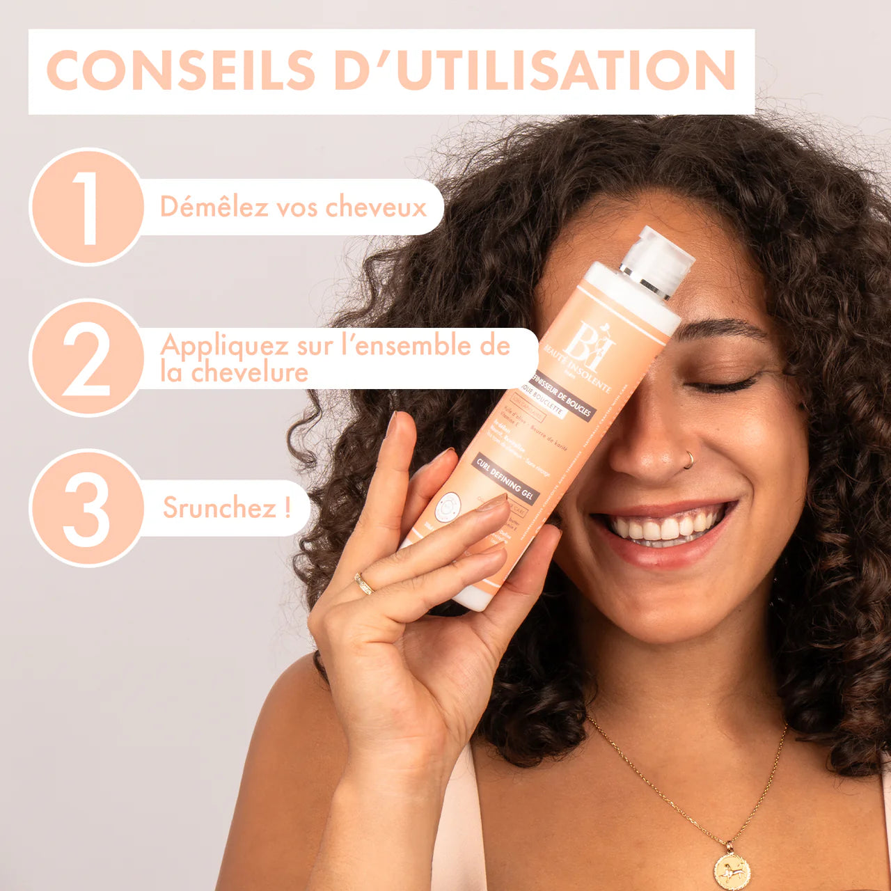 Définisseur de boucles Olive & Karité 250ml 96% d'origine naturelle Beauté Insolente