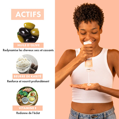 Définisseur de boucles Olive & Karité 250ml 96% d'origine naturelle Beauté Insolente