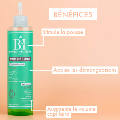 ACTIVATEUR DE POUSSE 250ML I 99,9% d'origine naturelle Beauté Insolente