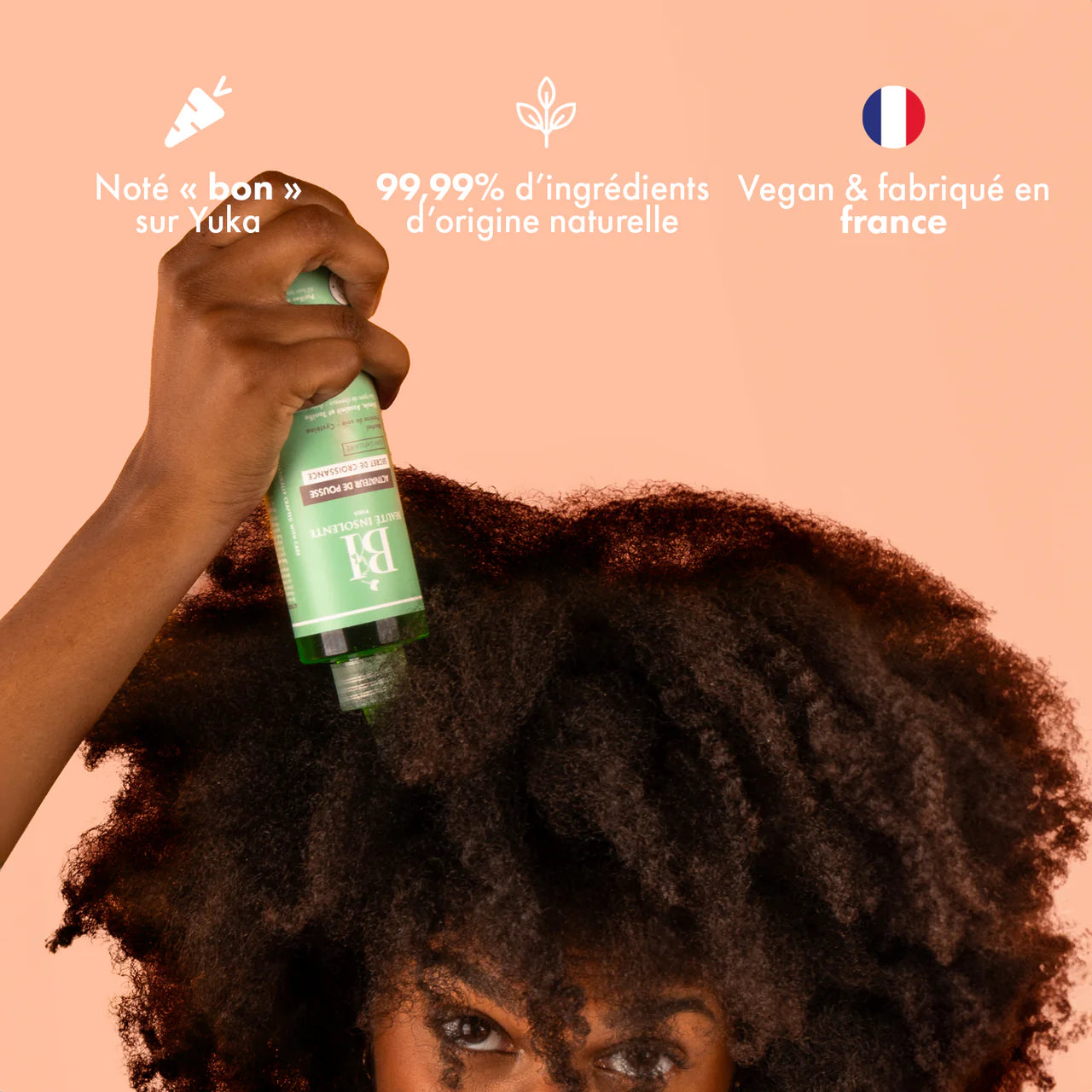 ACTIVATEUR DE POUSSE 250ML I 99,9% d'origine naturelle Beauté Insolente