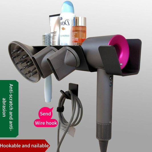 Hair Dryer Bracket Dyson Hair Dryer Holder Hanging Rack Hair Dryer Storage Placement Rack - Afrotix