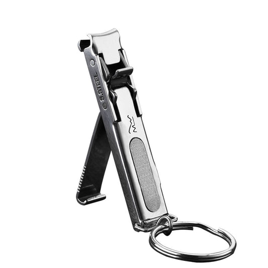 1PC Foldable 0.5cm Ultra-thin Portable Stainless Steel Nail Toe Cutter Trimmer Scissor Manicure Pedicure Tool Fingernail Clipper eprolo