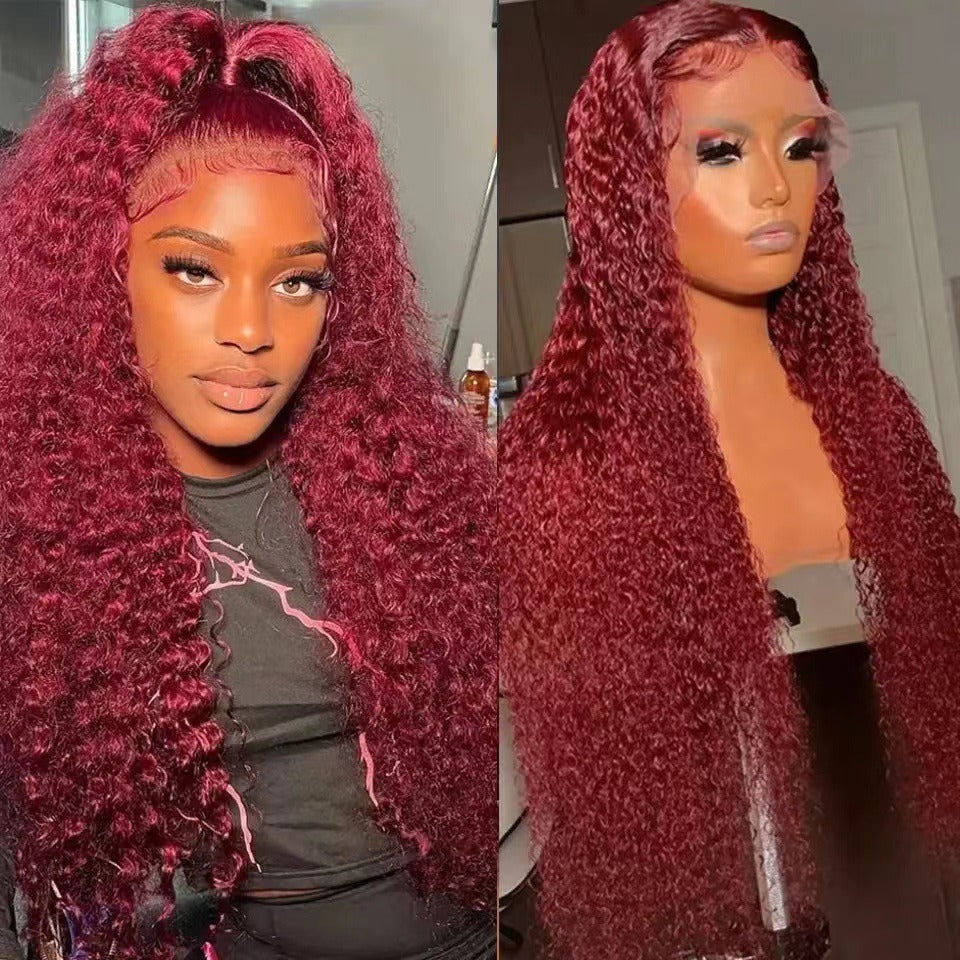 Front lace wig 13x4lace front wigs human hair wig women's long hair full head cover eprolo