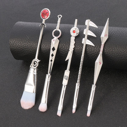 Hot Cosplay Naruto Makeup Brushes Set Sharingan Symbal Powder Foundation Blush Blending Eye shadow Lip Cosmetic Pincel Maquiagem eprolo