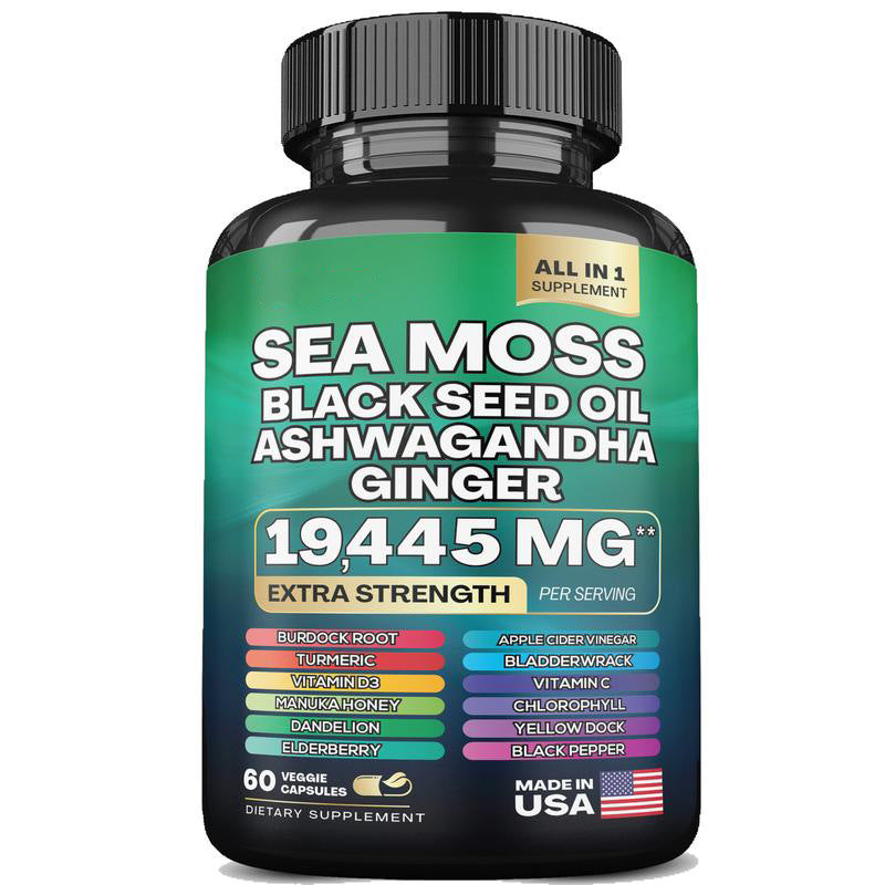 Sea moss Shilajit Frozen Collagen Peptide 2in1 Capsule Help Reduce Wrinkles eprolo