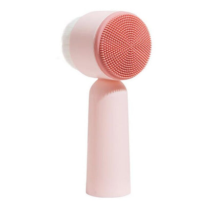 Portable Double Side Silicone Facial Cleanser Brush Soft Hair Face Massage Washing Brush Blackhead Remover Skin Care Tool 20#42 eprolo