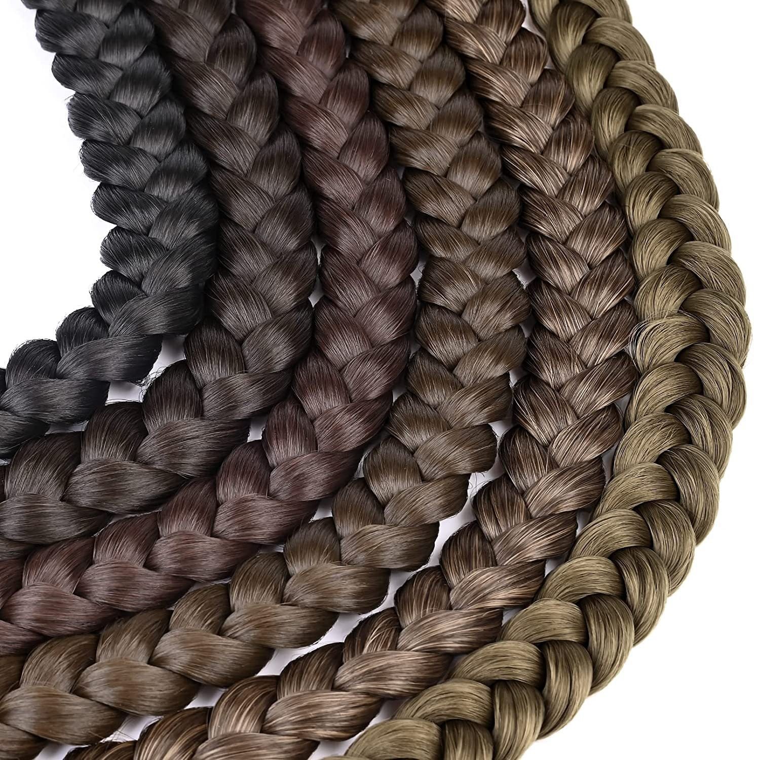 Fake Braid New Fashion Chemical Fiber Wig Female Long Braid Hair Extensions Hair Band Type Hair Extensions Braid Wig Ponytail eprolo