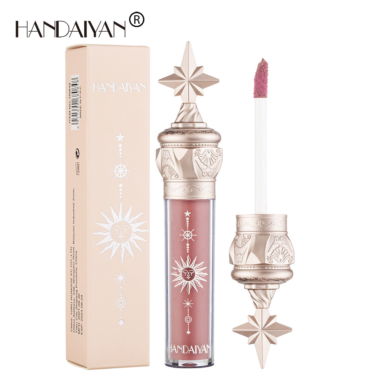 HANDAIYAN  Lip Gloss Lipstick Water Gloss Film Mirror Lip Glaze Glass Lip Gloss Moisturizing Lasting And Not Easy To Fade eprolo