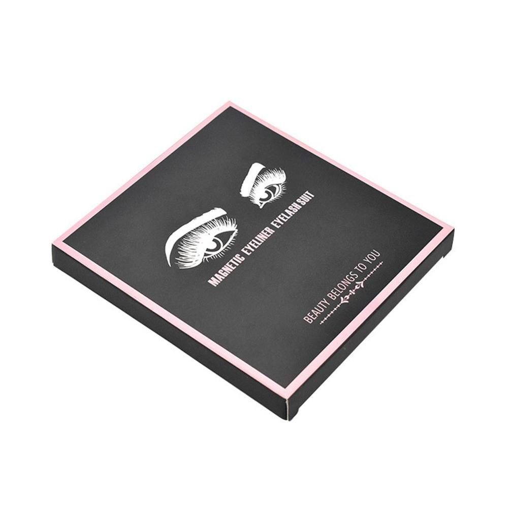 Magnetic False Eyelashes Eyeliner Magnet Eyelash Set 3 Pairs Of Magnetic Eyelashes + Eyeliner + Tweezers eprolo