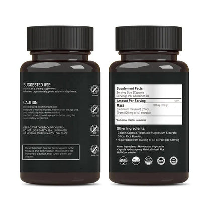 Maca Capsules  root herbal supplement maca extract energy stamina maca root extract capsules eprolo