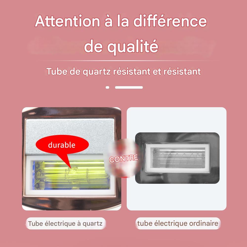 Appareil d'Épilation Laser à Main pour Femmes - Dispositif d'Épilation à Domicile IPL, Photorajeunissement, Épilation Sans Douleur,