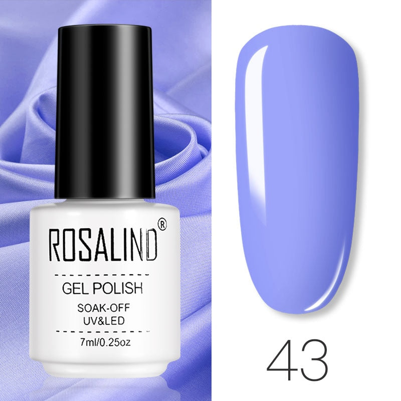ROSALIND Gel Polish Set Manicure for Nails Semi Permanent Vernis top coat UV LED Gel Varnish Soak Off Nail Art Gel Nail Polish eprolo