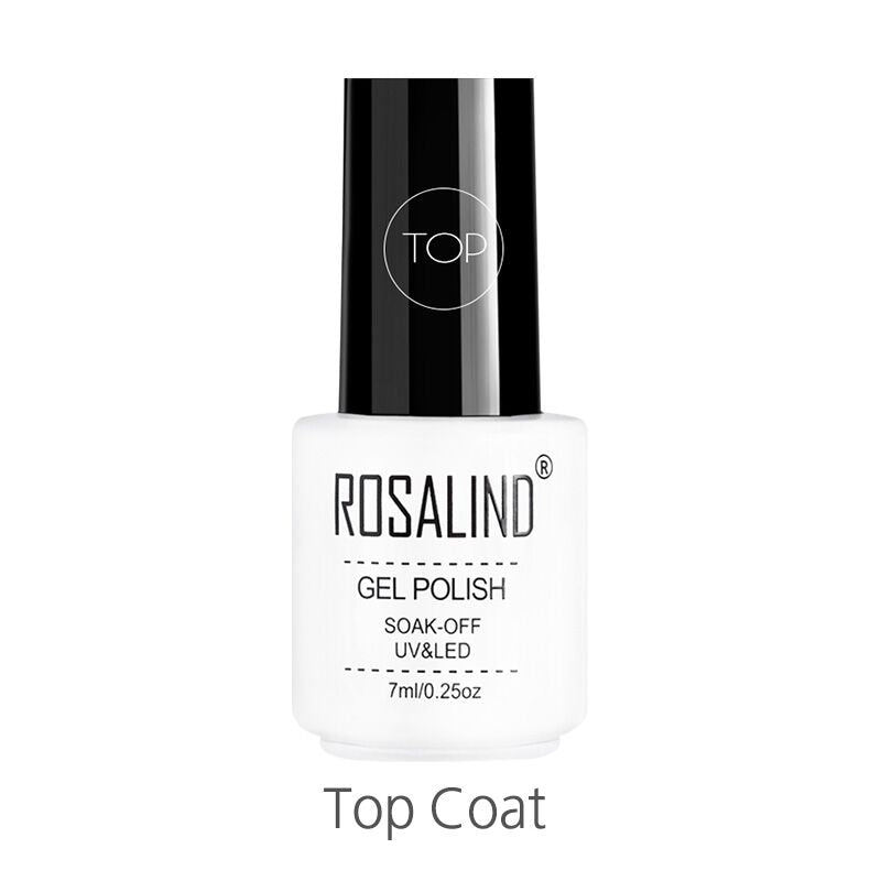 ROSALIND Gel Polish Set Manicure for Nails Semi Permanent Vernis top coat UV LED Gel Varnish Soak Off Nail Art Gel Nail Polish eprolo