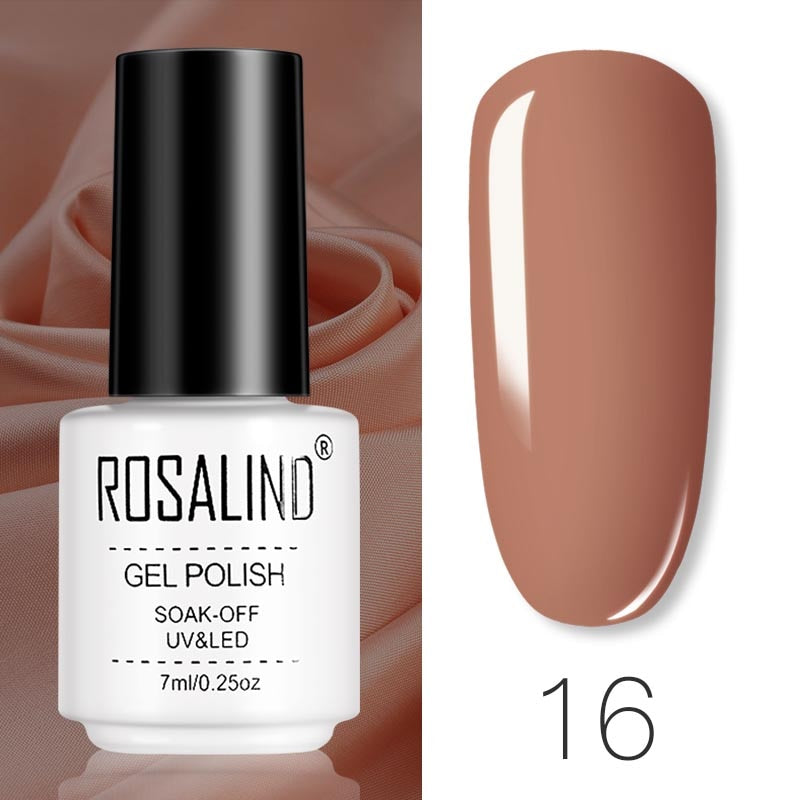 ROSALIND Gel Polish Set Manicure for Nails Semi Permanent Vernis top coat UV LED Gel Varnish Soak Off Nail Art Gel Nail Polish eprolo