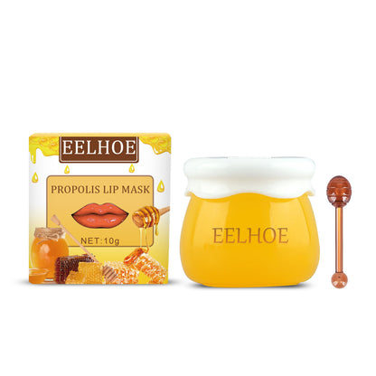 Strawberry Honey Lip Mask With Lip Brush Moisturizing Lip Mask Desalt Lip Color Moisturize Light Lip Lines Are Not Greasy And Easy To Absorb eprolo