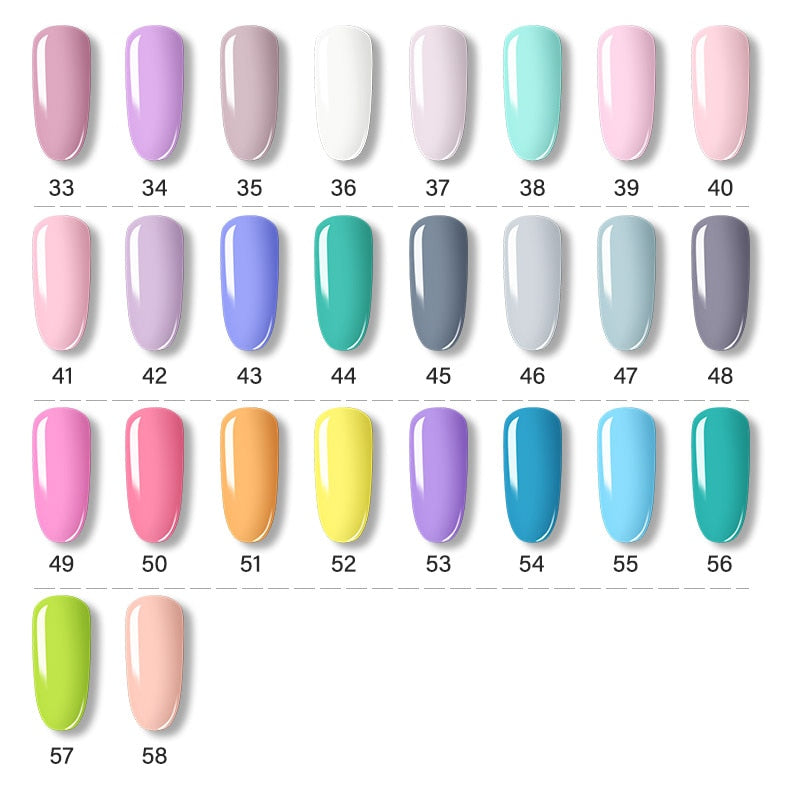 ROSALIND Gel Polish Set Manicure for Nails Semi Permanent Vernis top coat UV LED Gel Varnish Soak Off Nail Art Gel Nail Polish eprolo