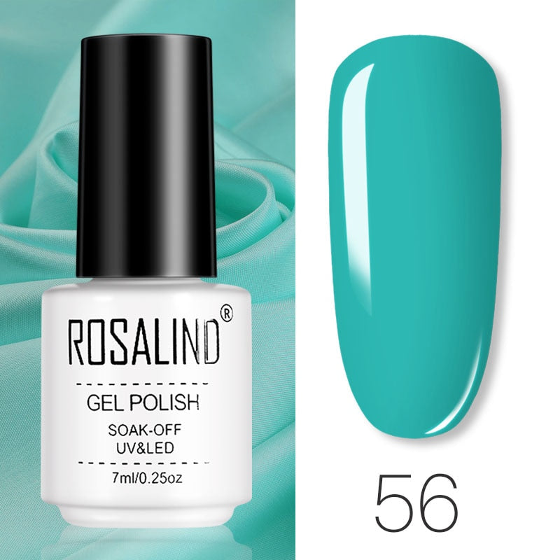 ROSALIND Gel Polish Set Manicure for Nails Semi Permanent Vernis top coat UV LED Gel Varnish Soak Off Nail Art Gel Nail Polish eprolo